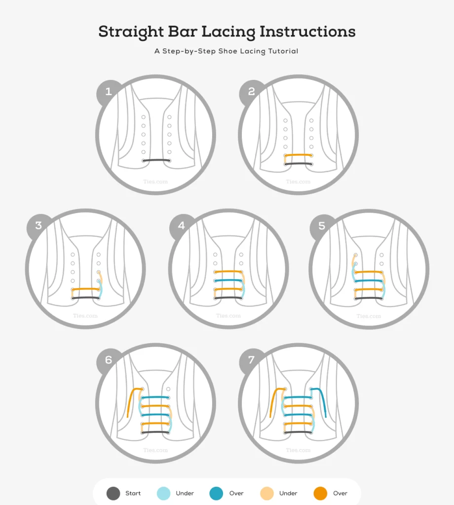 اموزش بستن بند کفش کلاسیک